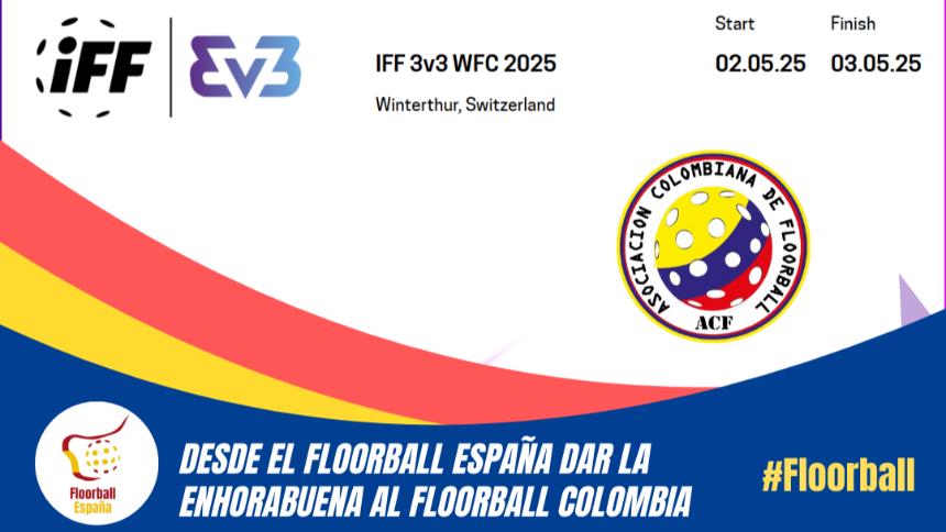 El Floorball Colombiano al Mundial 3v3 en Winterthur 2025